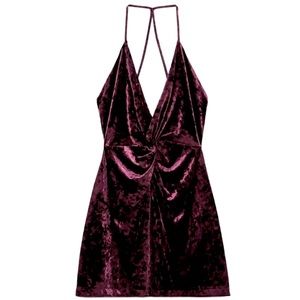 Zara Mini Velvet Dress